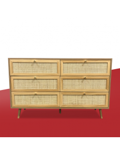 COMMODE MESSINA 6 TIROIRS