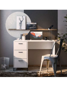 BUREAU SANTA MONICA 3 TIROIRS