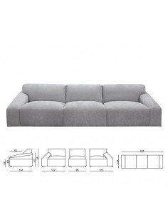 CANAPE FUJI EN PLUMES